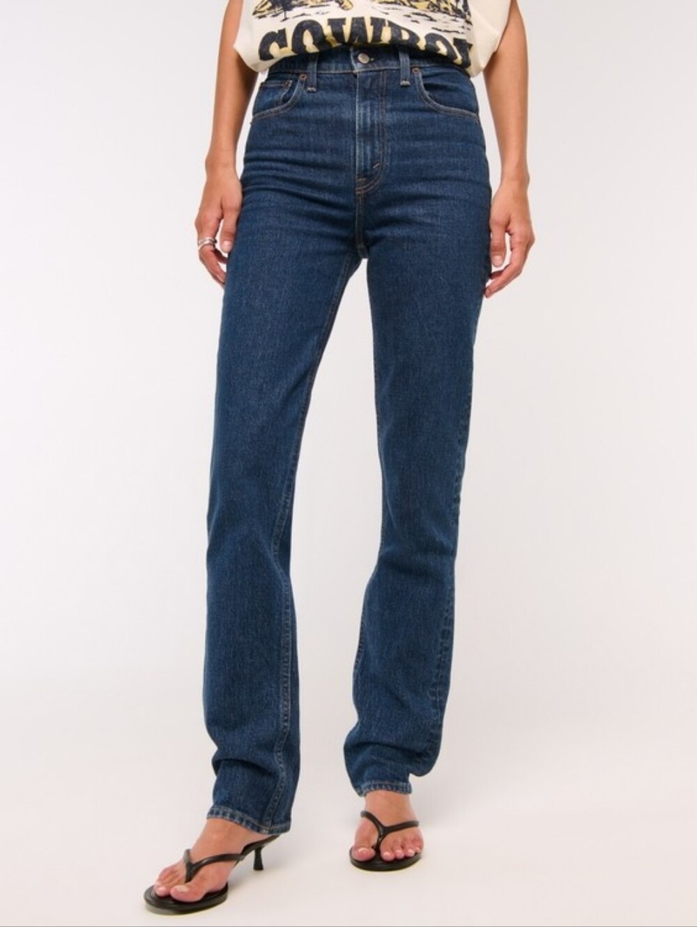Abercrombie & Fitch Vintage Comfort Stretch Ultra High Rise 90s Straight Jean 26